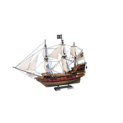 Black Bart's Royal Fortune Model Pirate Ship 36" - White Sails