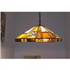Image 3 : "ELY" Tiffany-style 2 Light Hanging Pendant Fixture 16" Shade