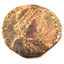 Bronze Coin of Theodosius I (379-395 A.D.)