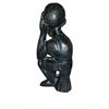 Image 2 : Wood Carved Sculpture Thinking Man