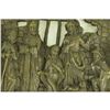 Image 3 : Baby Jesus, Mary & 3 Magi Nativity Scene Bronze Wall Sculpture 10" x 12.5"