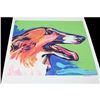 Image 1 : Russian Borzoi Wolfhound, Signed Pop Art Print