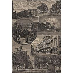 1899 Engraving Print, Views in Berlin