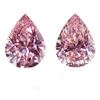 Image 1 : Pink 4 Carat Bianco Diamond Pear Cut 10 X 12 Mm