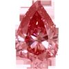 Image 2 : Pink 4 Carat Bianco Diamond Pear Cut 10 X 12 Mm