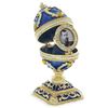 Image 3 : Rising Cross Green Enamel Royal Inspired Russian Egg