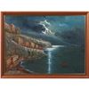 Image 1 : Moiriossy, "Night Scene On The Riviera," Oil On Canvas