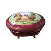 Image 3 : Victorian Gilt Porcelain Jewel Box Casket