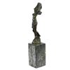 Image 2 : ART NOUVEAU DECO BRONZE NUDE GIRL STATUE FIGURAL FIGURE SCULPTURE STATUE