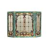 Image 3 : Tiffany-style Victorian 3pcs Folding Fireplace Screen 44x28