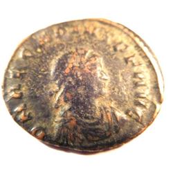 Bronze Coin of Arcadius (383-408 A.D.)