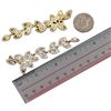 Image 2 : 18K Gold Plated Clear Crystal Rhinestone Drop Dangle Earrings
