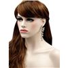 Image 3 : 18K Gold Plated Clear Crystal Rhinestone Drop Dangle Earrings