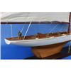 Image 9 : Wooden Columbia Model Sailboat Decoration 60"