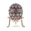 Image 2 : Round Crystals Royal Inspired Russian Egg 2.6 Inches