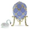 Image 1 : 1906 The Swan Royal Russian Egg 2.8 Inches