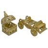 Image 3 : Golden Royal Coronation Coach Trinket Box Figurine