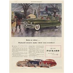 1948 Packard Rain Or Shine Magazine Ad