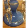 Image 4 : Pair of Blue Glass Crystal Icicle Prism Lustre