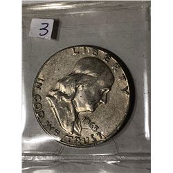 1963 P High Grade Silver Franklin Half Dollar Nice Early US Coin