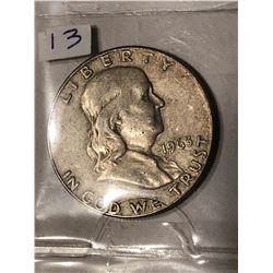 1963 D Silver Franklin Half Dollar Nice Early US Coin