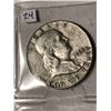Image 1 : 1963 D Silver Franklin Half Dollar Nice Early US Coin