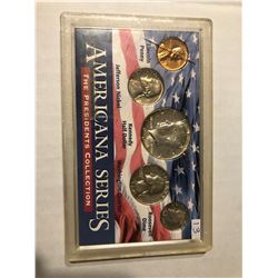 Silver Americana Series Coin Collection Silver Kennedy Quarter and Dime