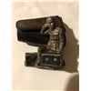 Image 2 : Rare Vintage Lead Army Toy Soldier sitting on Ammo Boxes missing hat