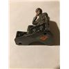 Image 3 : Rare Vintage Lead Army Toy Soldier sitting on Ammo Boxes missing hat