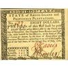 Image 1 : [L#1054] Rhode Island $8 7/2/1780 Ch CU