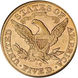 [L#3501] 1875-CC $5 NGC AU58