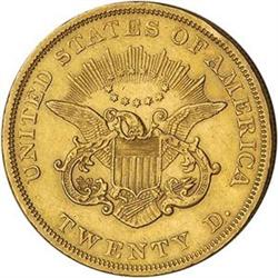 [L#3593] 1850 $20 Net AU50 cleaned