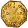 Image 1 : [L#3726] Cal Gold 1868 25c BG711 PCGS MS65