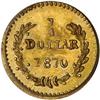 Image 1 : [L#3741] Cal Gold 1870 25c BG808 PCGS MS63