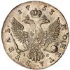 [L#5250] Russia Ruble 1753 D-1678. EF