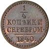[L#5294] Russia Pattern 1/4 Kopeck 1840 Proof
