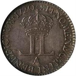 [L#5523] France 20 Sol, 1720A KM453 MS62