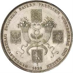 [L#5538] Germ-Bav Taler 1829 KM389 EF-AU