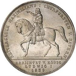 [L#5540] Germ-Bav 2 Taler 1839 KM525 EF-AU