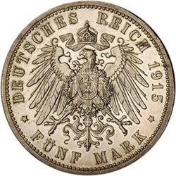 [L#5550] Germ Bruns Wolf 5M 1915 KM1163 BU