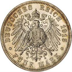 [L#5552] Germ Bruns Wolf 5M 1915 KM1164 BU