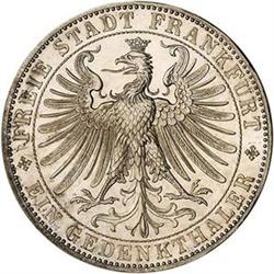 [L#5555] Germ Frankfurt Taler 1863 PL AU