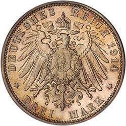 [L#5556] Germ-Hamburg 3 M 1914J Proof