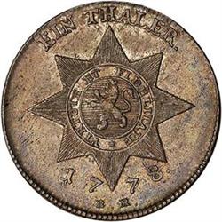 [L#5557] Germ Hesse Cassel Taler, 1778 EF-AU