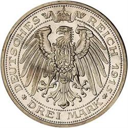 [L#5565] Germ Meck Sch 3 mark, 1915 PL Unc