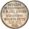 Image 1 : [L#5596] Germ Saxony Medallic Mint visit 2M 1892