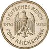 [L#5634] Germany 5 M 1932G Goethe EF