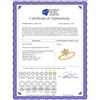 Image 2 : 0.10 CTW Diamond Floral Stackable Ring 10KT Yellow Gold - REF-18N2F