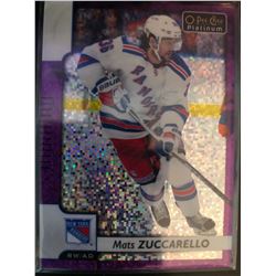 2017-18 O-Pee-Chee Violet Pixel Mats Zuccarello #82