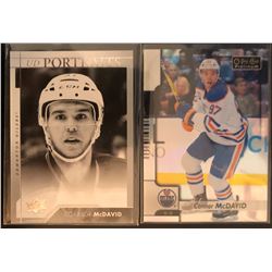 2017-18 Upper Deck Portraits Connor Mcdavid #P-53, and